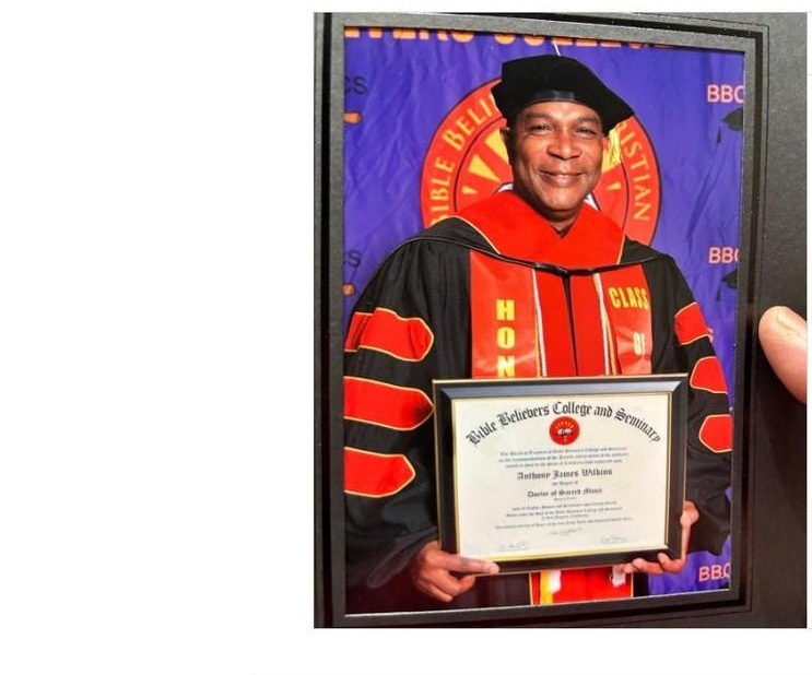 Dr. Tony Wilkins — Honorary Doctorate in Sacred Music