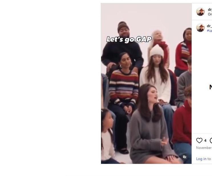 Tony on set of the 2025 Gap commercial